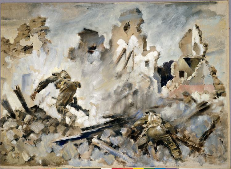 Peter McIntyre (artist) Into Cassino War Art Digitisation