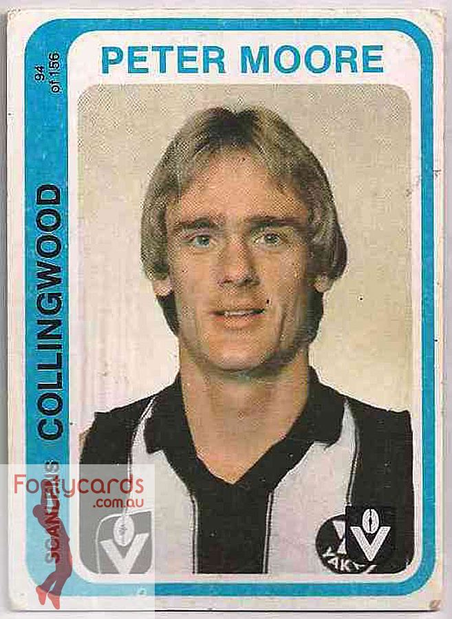 Peter Moore (Australian rules footballer) 19911963 1979 VFL Scanlens 1979 VFLAFL Scanlens