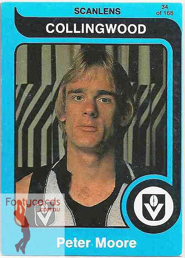 Peter Moore (Australian rules footballer) 19911963 1980 VFL Scanlens 1980 VFLAFL Scanlens