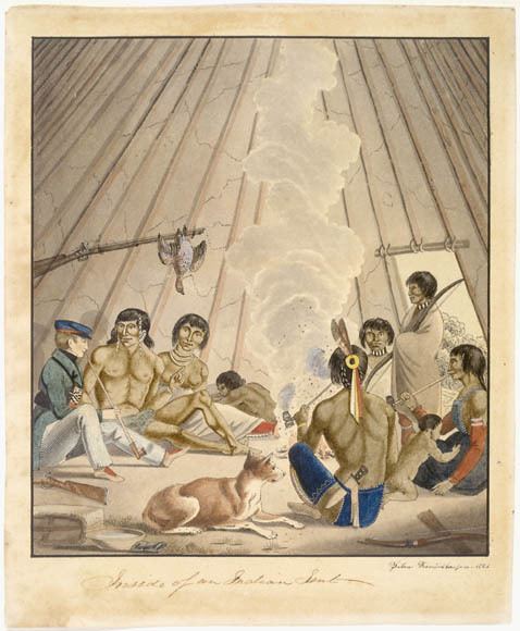 Peter Rindisbacher ARCHIVED Inside an Indian tent 1824 by Peter Rindisbacher The