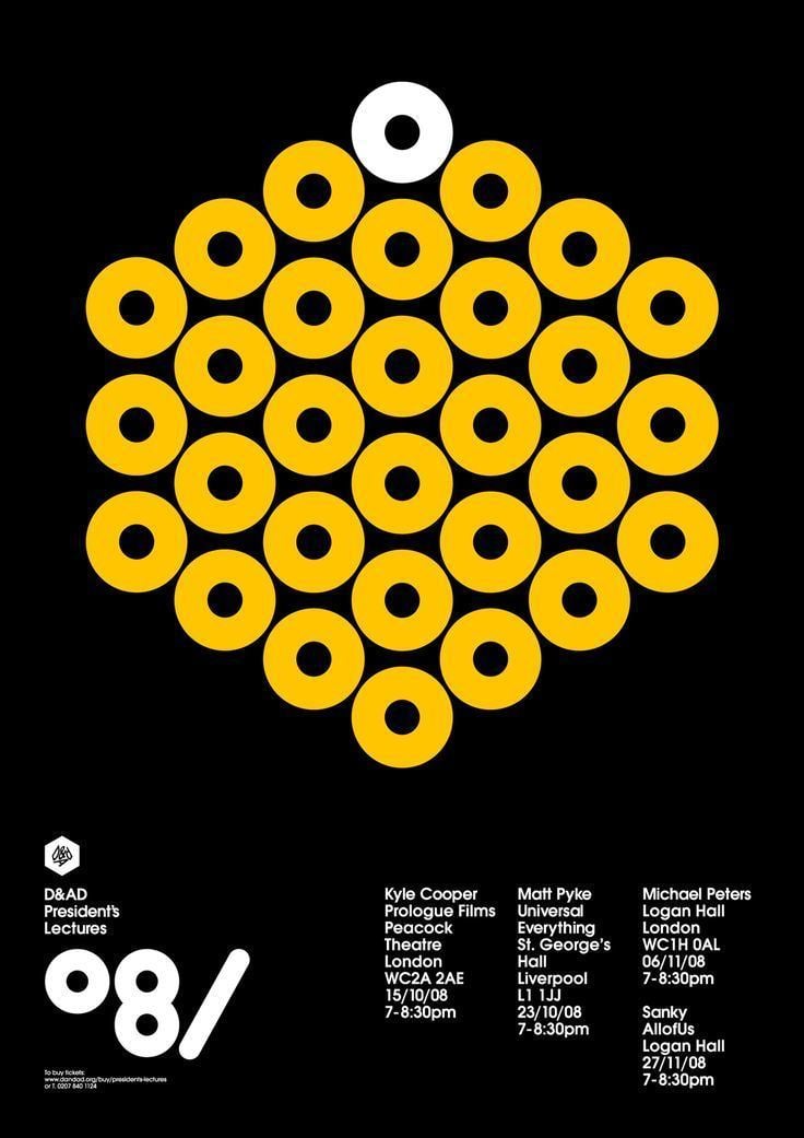 Peter Saville (graphic designer) poster for the Damp AD President39s lectures by Peter Saville