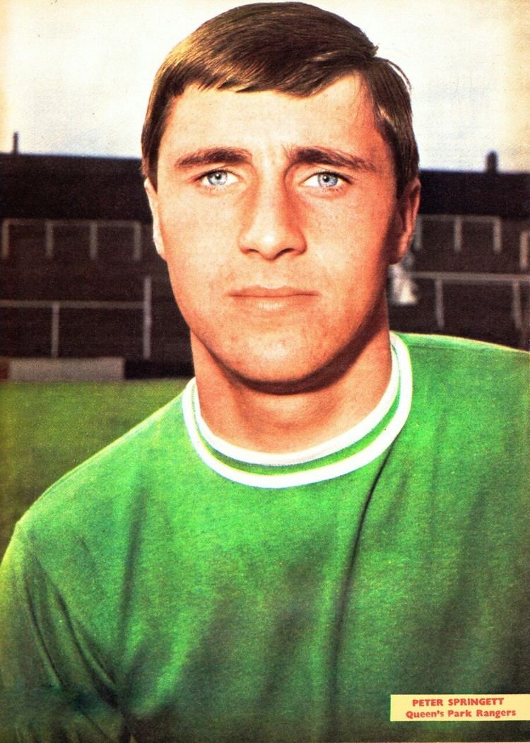 Peter Springett QPR goalkeeper Peter Springett in 1964 1960s Football Pinterest
