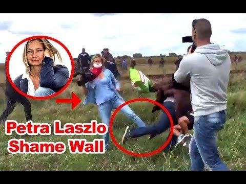 Petra László incident News Total Video Proof Hungarian camerawoman Petra Laszlo kicks