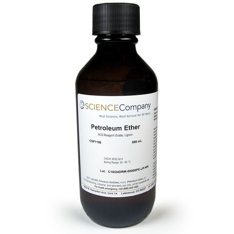 Petroleum ether ACS Grade Petroleum Ether 500mL for sale Buy from The Science Company