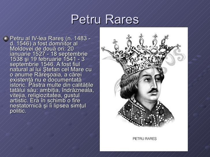 Petru Rareș Petru rares1483 1546