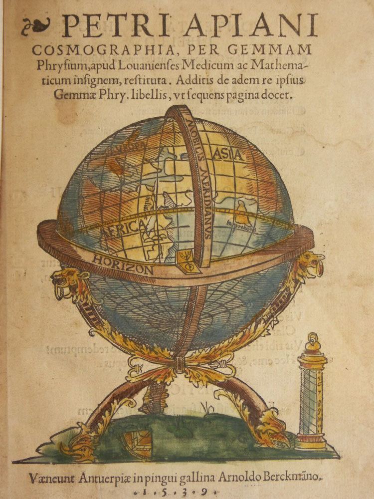 Petrus Apianus Science Visualized Woodcut prints from Cosmographicus