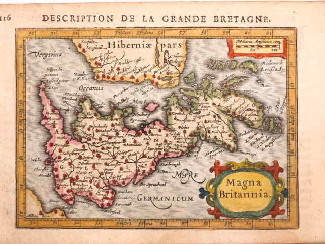 Petrus Bertius GREAT BRITAIN MAGNA BRITANNIA BY PETRUS BERTIUS 1618