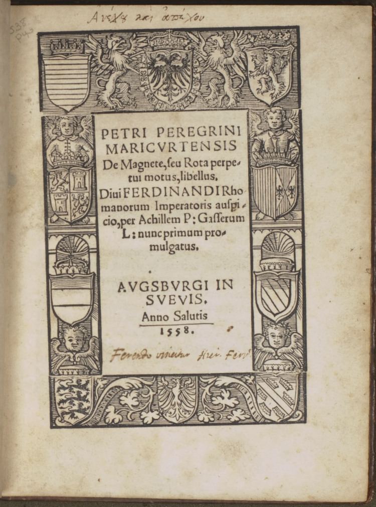 Petrus Peregrinus de Maricourt How It All Began MIT Libraries Special Collections