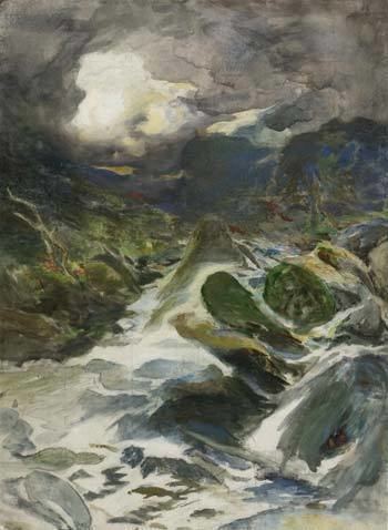 Petrus Van der Velden Otira Gorge39 c 1912 by Petrus van der Velden Dutch