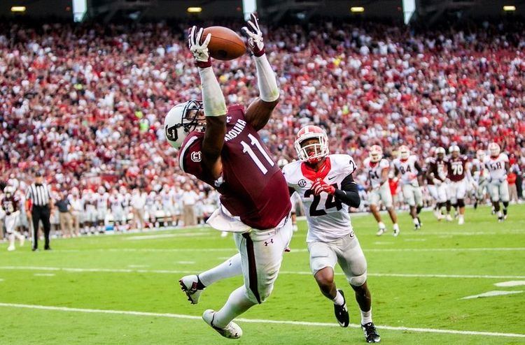 Pharoh Cooper South Carolina39s Pharoh Cooper Comes Down with TD VIDEO