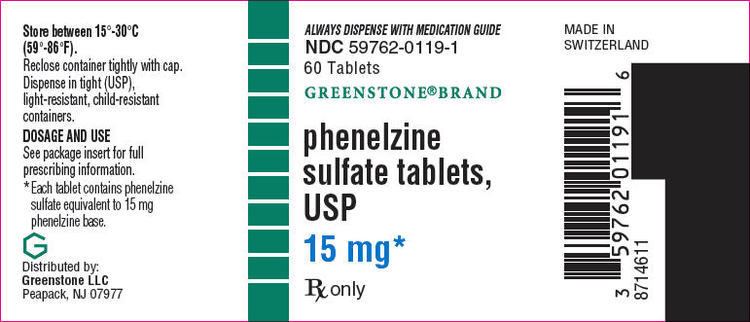 Phenelzine Phenelzine FDA prescribing information side effects and uses