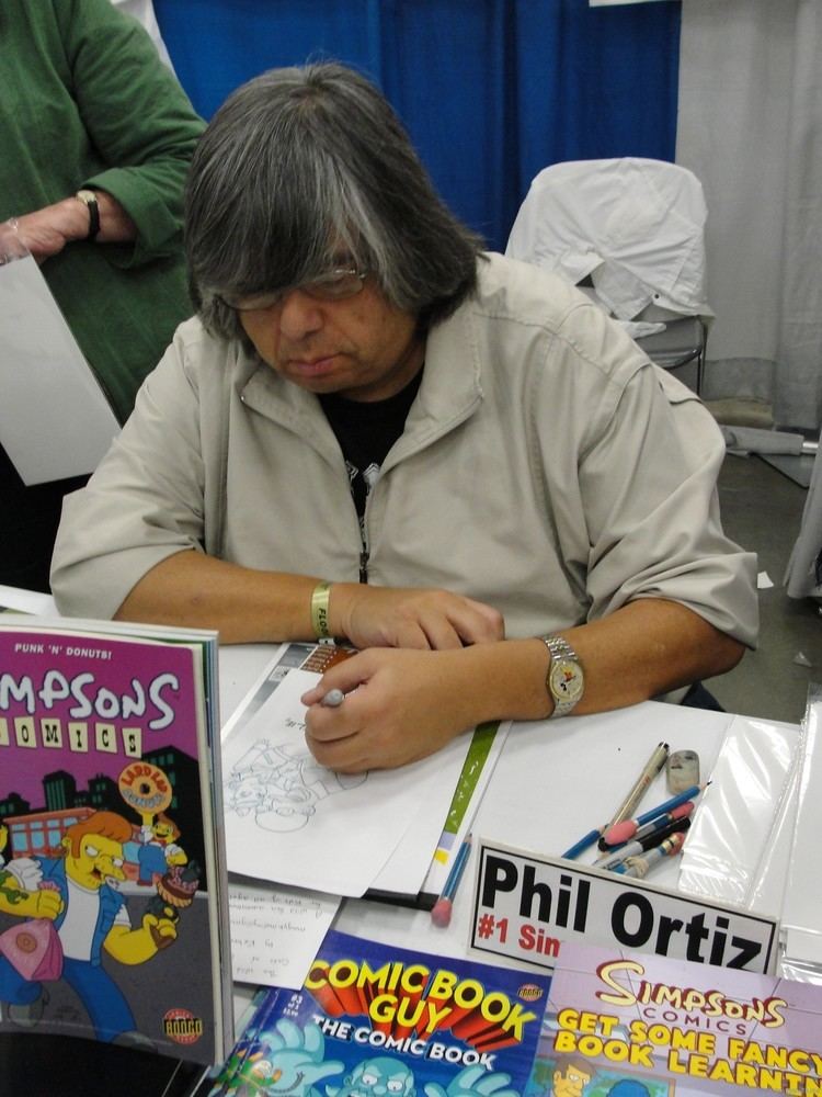 Phil Ortiz Simpsons Comic Artist At All About Books amp Comics All