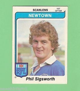 Phil Sigsworth 1980 NEWTOWN JETS SCANLENS RUGBY LEAGUE CARD 107 PHIL SIGSWORTH eBay