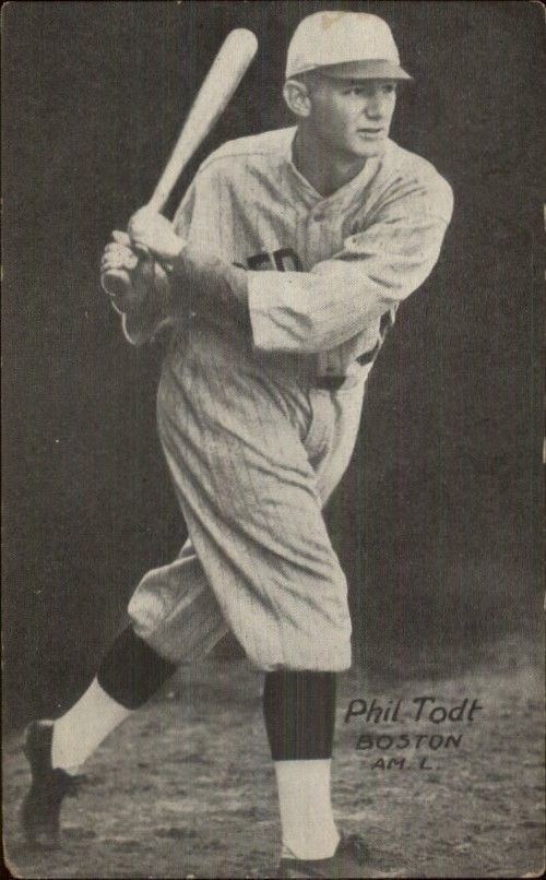 Phil Todt Boston Red Sox Player Baseball Phil Todt Vintage c1920 Postcard myn