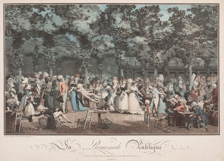 Philibert-Louis Debucourt The public promenade 1792 by PhilibertLouis Debucourt The