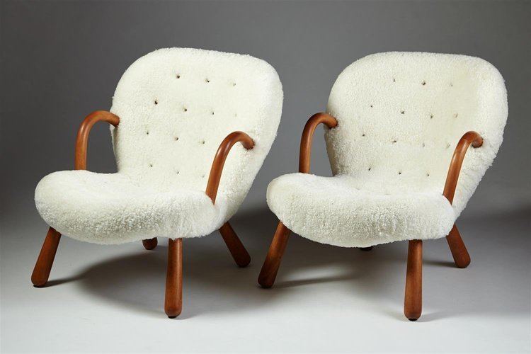 Philip Arctander Pair of armchairs designed by Philip Arctander Denmark 1940s