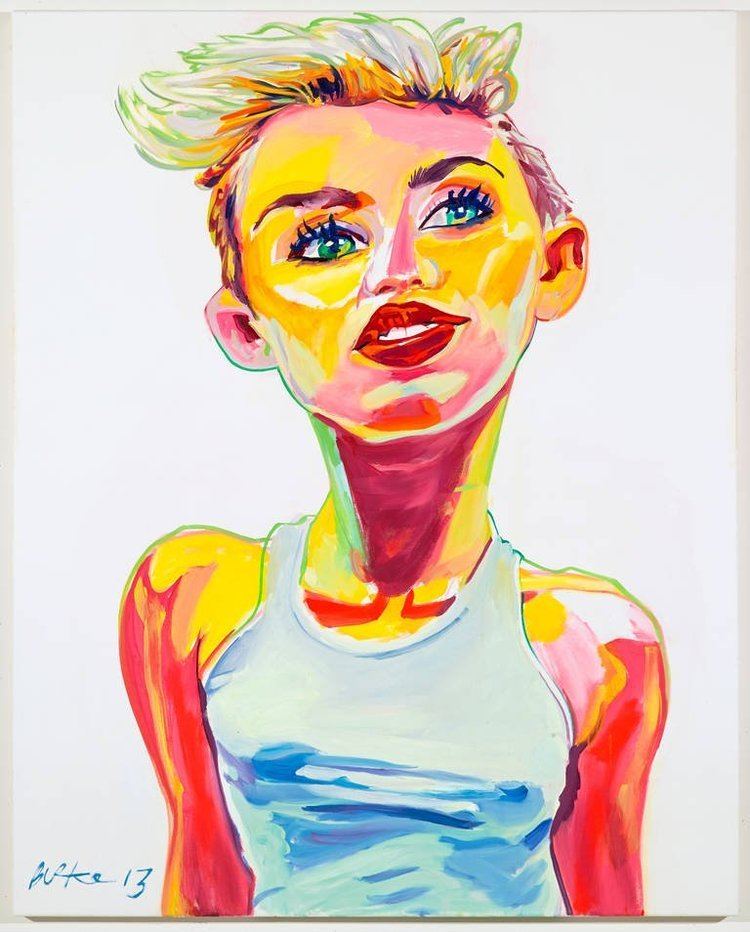 Philip Burke Philip Burke Miley Cyrus by Philip Burke Original Oil