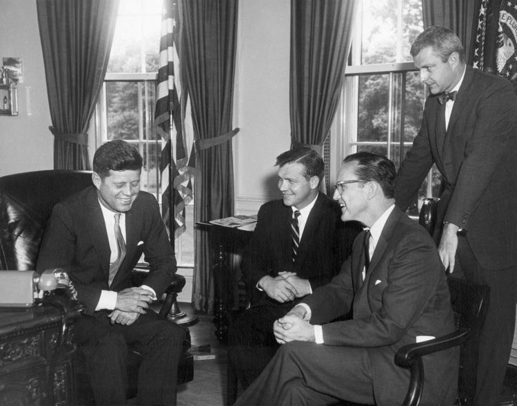 Philip Hart AR6637A President John F Kennedy with Governor John B