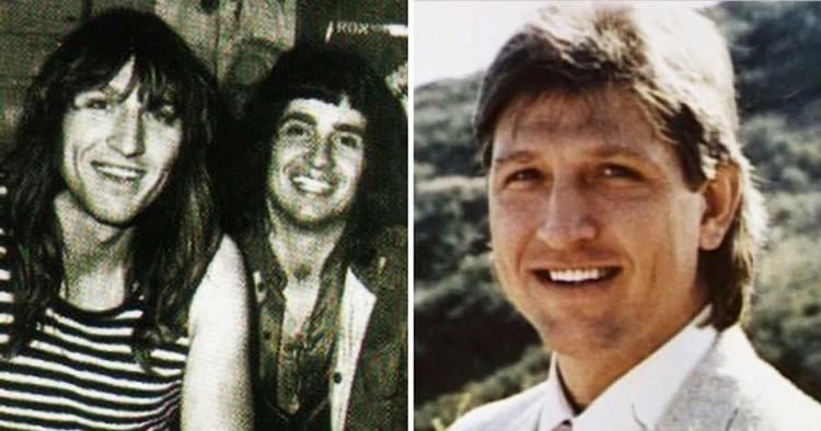 On the left, Philip Taylor Kramer smiling and wearing a striped sando. while, on the right, he smiling and wearing a white long sleeves and coat