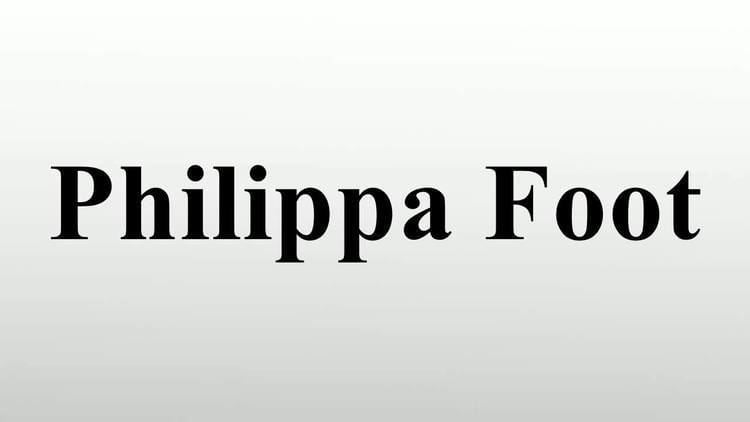 Philippa Foot Philippa Foot YouTube