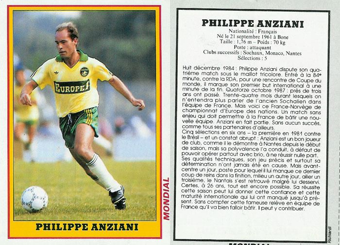 Philippe Anziani Foot Nostalgie Philippe Anziani