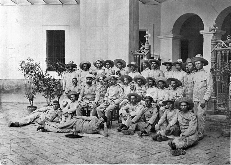 Spanish troops who survive after the Siege of Baler