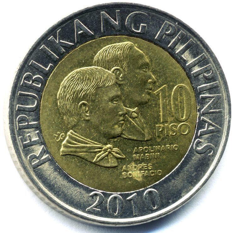 Philippine ten peso coin