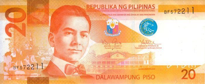 Philippine twenty peso note