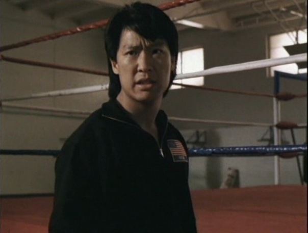 Phillip Rhee's serious face while wearing a black jacket