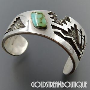 Phillip Sekaquaptewa PHILLIP SEKAQUAPTEWA HOPI 925 SILVER OVERLAY KOKOPELLI TURQUOISE