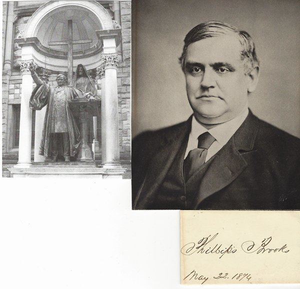 Phillips Brooks Supporter of Lincoln Abolitionist Famed Clergyman Phillips Brooks