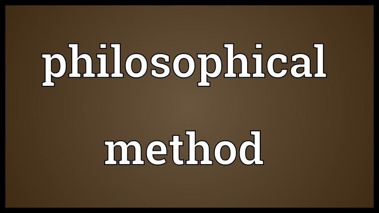 Philosophical methodology httpsiytimgcomviV4yJGbEKDomaxresdefaultjpg