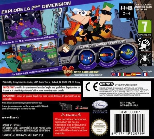 Phineas and Ferb: Across the 2nd Dimension (video game) Phineas and Ferb Across the 2nd Dimension Box Shot for DS GameFAQs