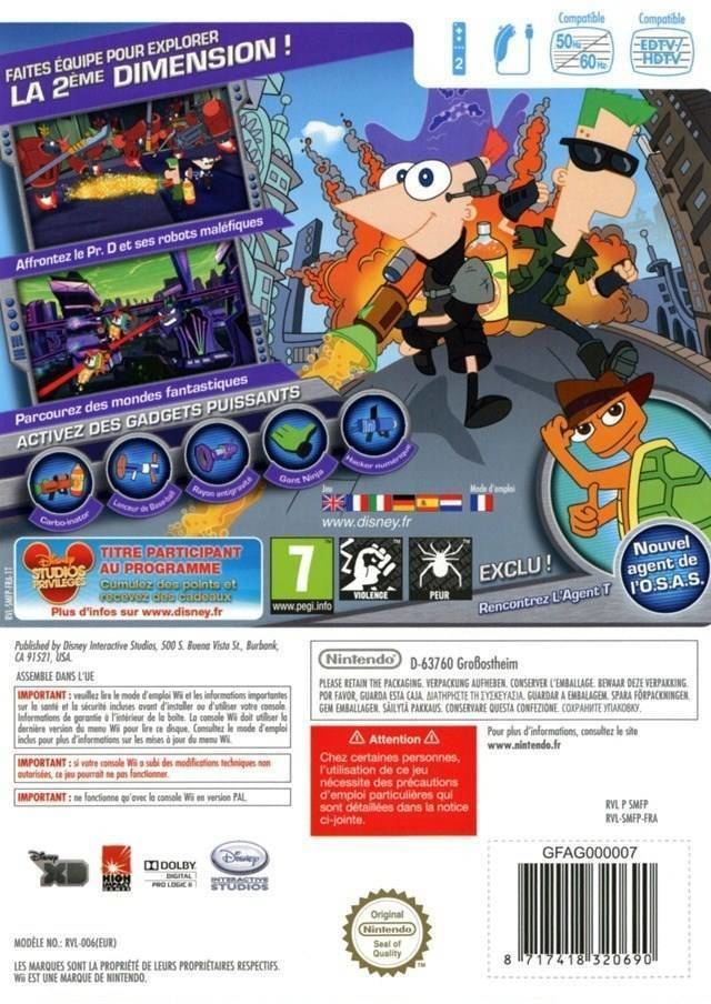Phineas and Ferb: Across the 2nd Dimension (video game) gamespace11box GameRankings