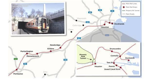 Phoenix Park Tunnel Plans for four trains an hour in Phoenix Park tunnel next year