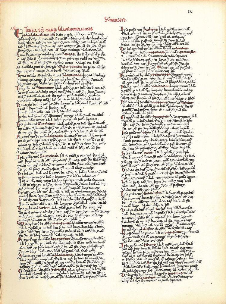 Photozincography of Domesday Book