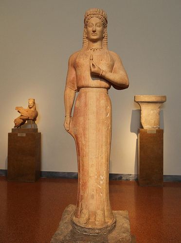 Phrasikleia Kore Statua di Phrasikleia da Mirrinunte Merenda Attica circa 530