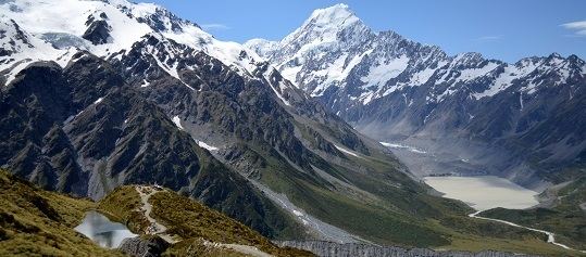 Aoraki / Mount Cook, located in New Zealand's South Island, is the highest point in the country