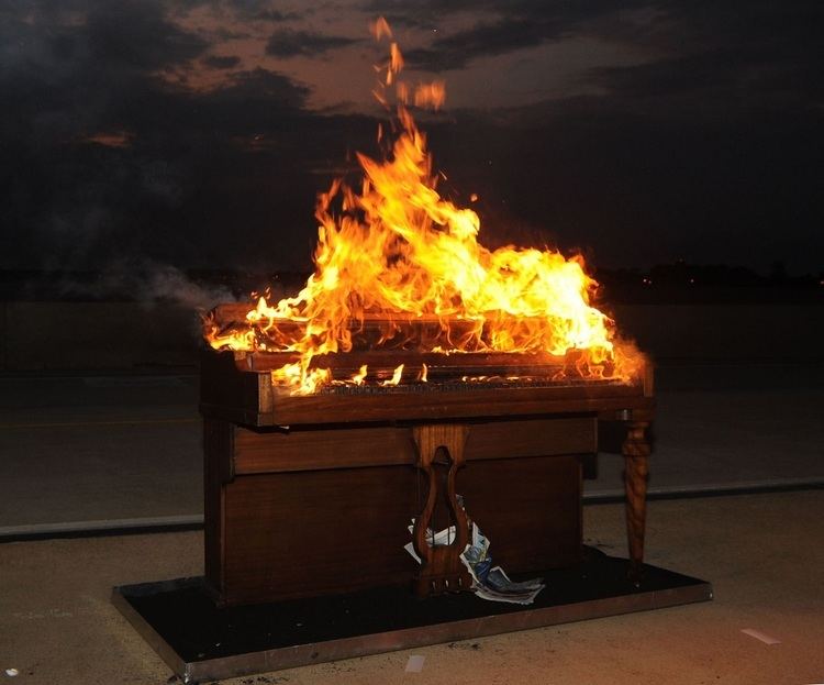 Piano burning