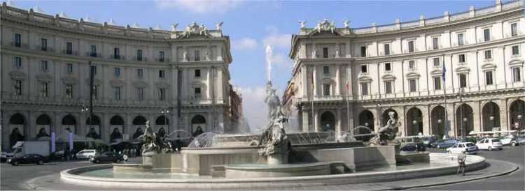 Piazza della Repubblica, Rome Piazza della Repubblica Public Square of the Republic in Rome Italy