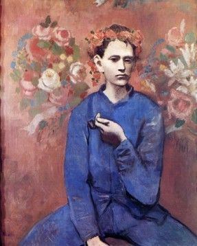 A painting called "Garçon à la pipe" (Boy with a Pipe) in 1905 by Pablo Picasso.