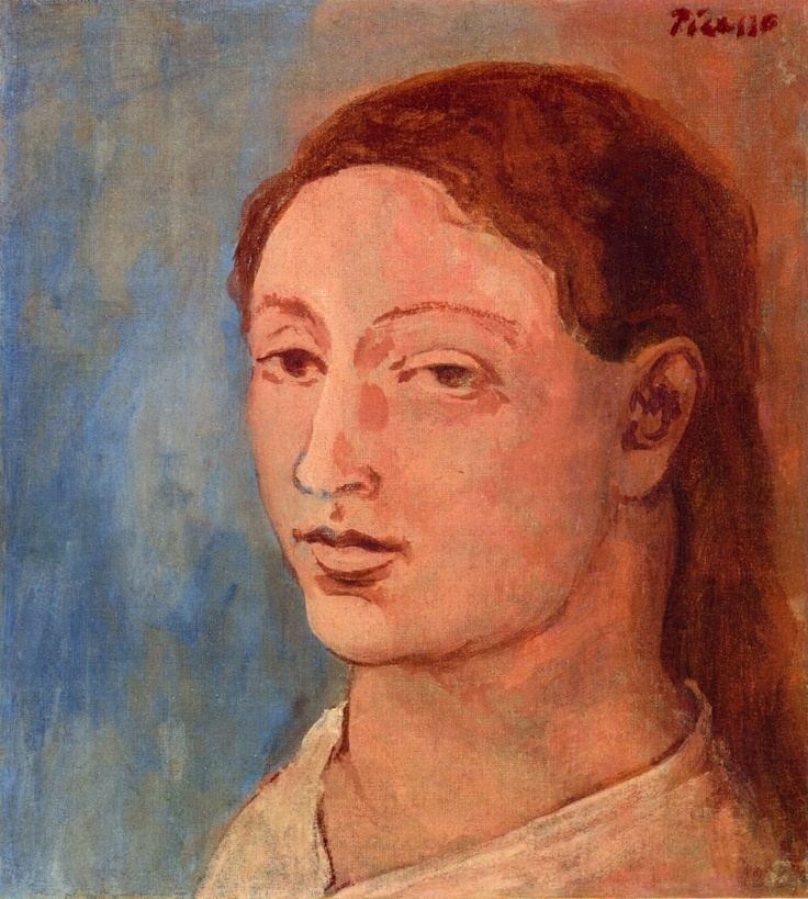 A painting called "Fernande's Head" by Pablo Picasso.