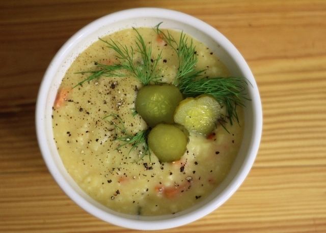 Pickle soup Dill Pickle Soup a Recipe Renovation Success In Johnna39s Kitchen