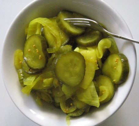 Pickled cucumber Sweet And Tangy Pickled Cucumber Chips RECIPE Green Prophet