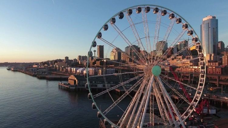 Pier 57 (Seattle) The Seattle Great Wheel Pier 57 Seattle Washington Filmed on