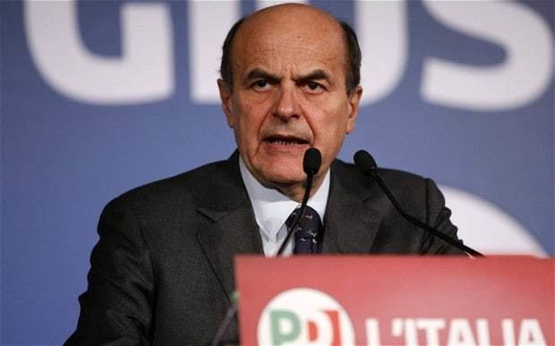 Pier Luigi Bersani Italian Left rules out deal with Silvio Berlusconi Telegraph