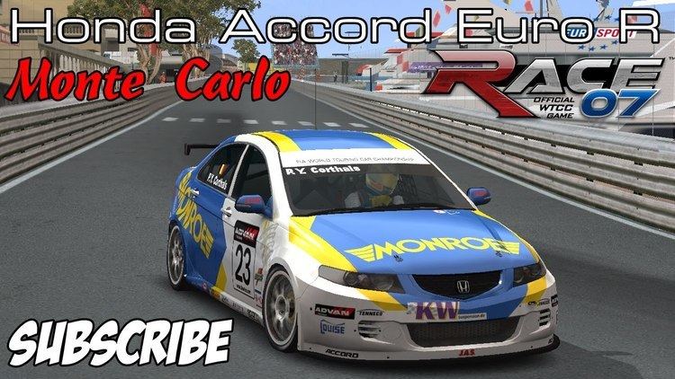 Pierre-Yves Corthals Race07 JAS Motorsport Honda Accord Euro R Monte Carlo with Pierre