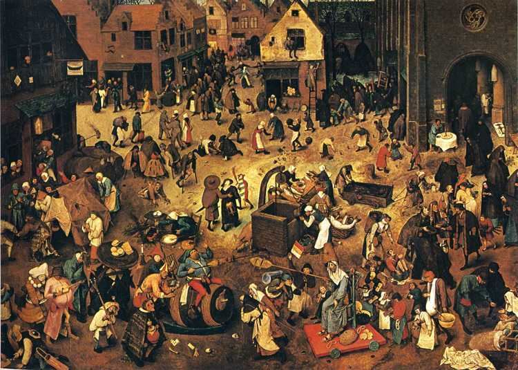Pieter Bruegel the Elder The Fight between Carnival and Lent Pieter Bruegel the