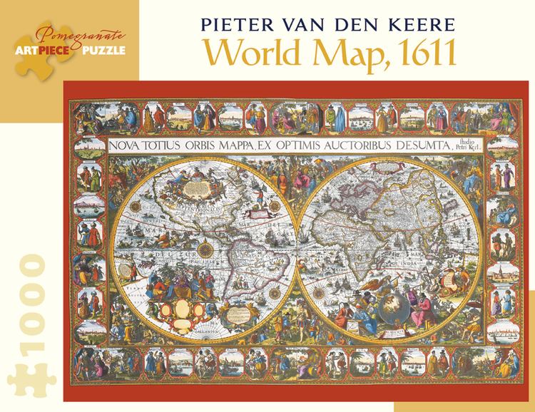 Pieter van den Keere Pieter van den Keere World Map 1000piece Jigsaw Puzzle