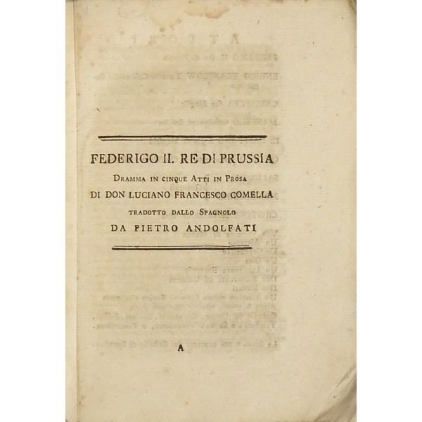 Pietro Andolfati Rappresentazioni teatrali di Pietro Andolfati dedicate all